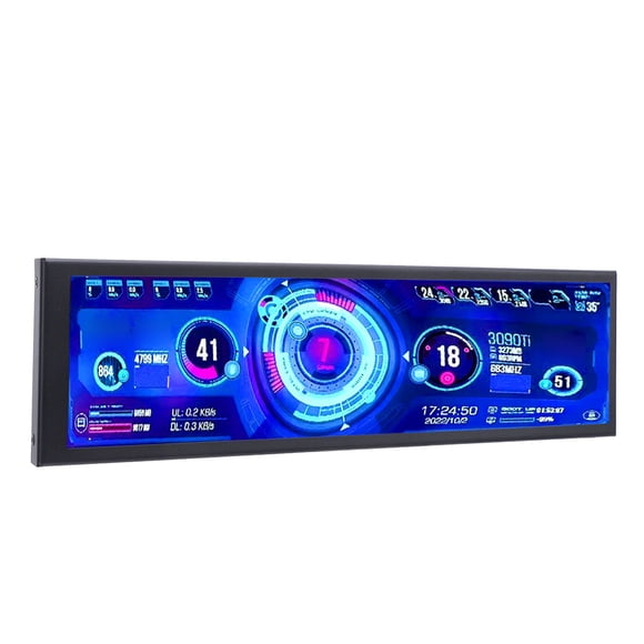 Pantalla Secundaria de Caja de la ComputeráRa, Pantalla de Temperatura de la PC del interruptor de retrato multifuncional de 8.8 Pulgadas 480x1920 para la caja de la computadora de