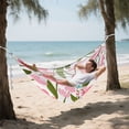 thumbnail image 5 of Hanging Hammock Portable Travel Camping For Outdooor Beach Camping Hiking Tulip Pattern, 5 of 8