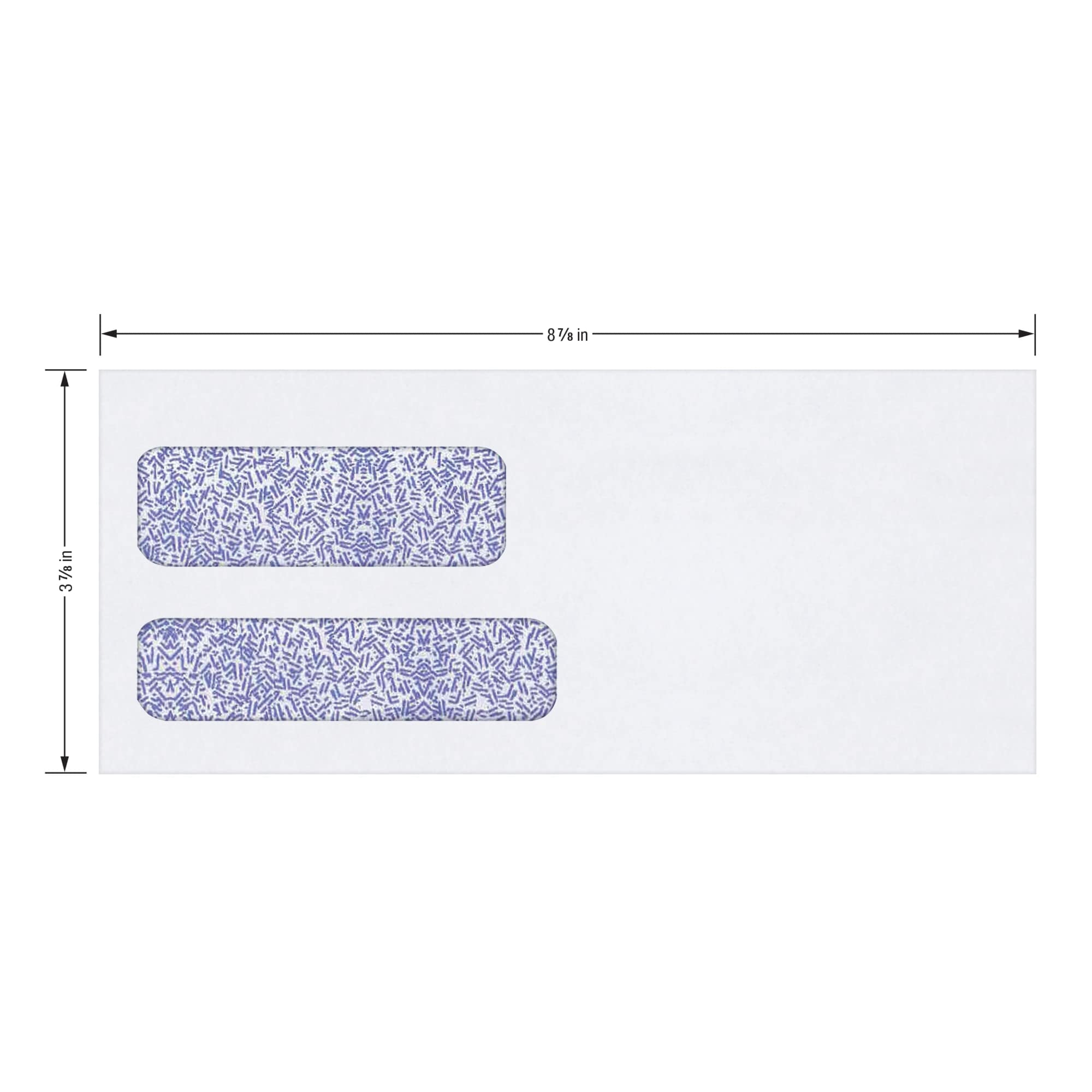 Office Depot Double-Window Envelopes, #9 (3 7/8in. x 8 7/8in.), White, Moisture Seal, Box Of 500, 12040