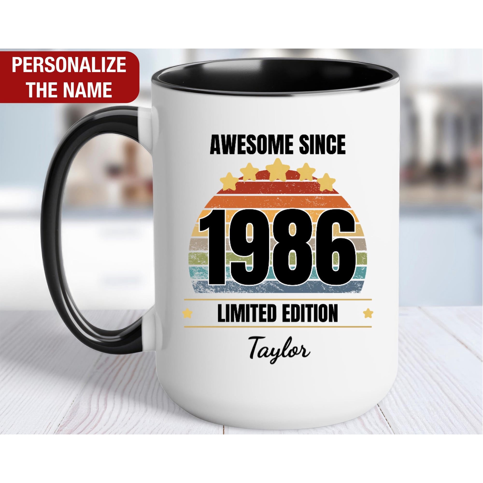 40th Birthday Gift Personalized Mug Awesome Since 1986 Gift for 40 Year Old Birthday 40th