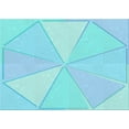 thumbnail image 1 of Ahgly Company Indoor Rectangle Patterned Blue Diamond Blue Area Rugs, 4' x 6', 1 of 6