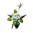 thumbnail image 1 of Centros de mesa Decoración suave for el hogar Ramo de flores artificiales Juego de flores de simulación con florero de vidrio, 1 of 5