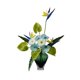 thumbnail image 1 of Centros de mesa Decoración suave for el hogar Ramo de flores artificiales Juego de flores de simulación con florero de vidrio, 1 of 5