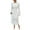 White, variant on Enjoytime Fall Dresses for Women 2025 Solid Color Long Sleeve Round Neck Lace formal Dresses Fashion Elegant Wedding Guest Dress White M