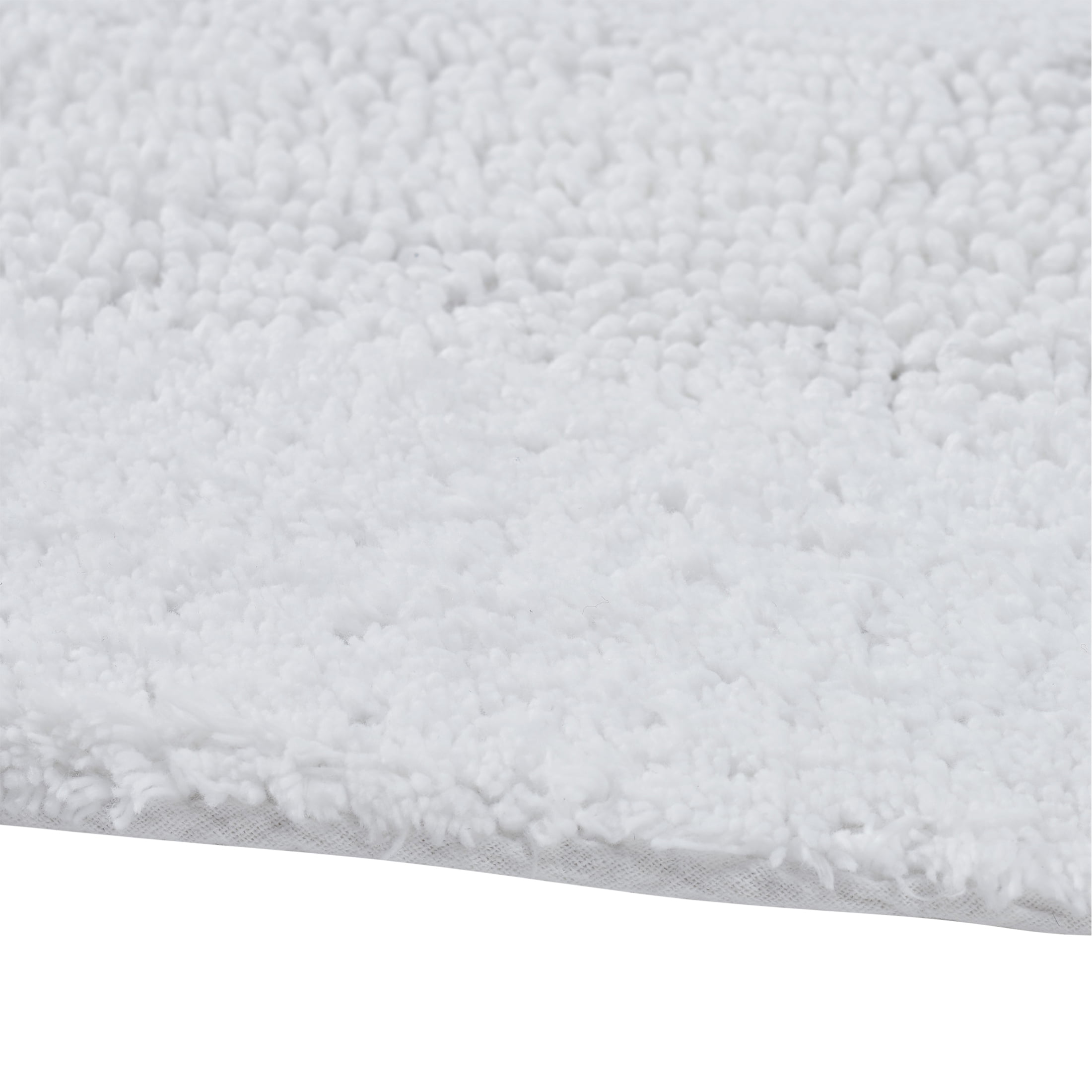 VCNY Home Jessica Solid Bright White Cotton Bath Rug, 20" x 32"