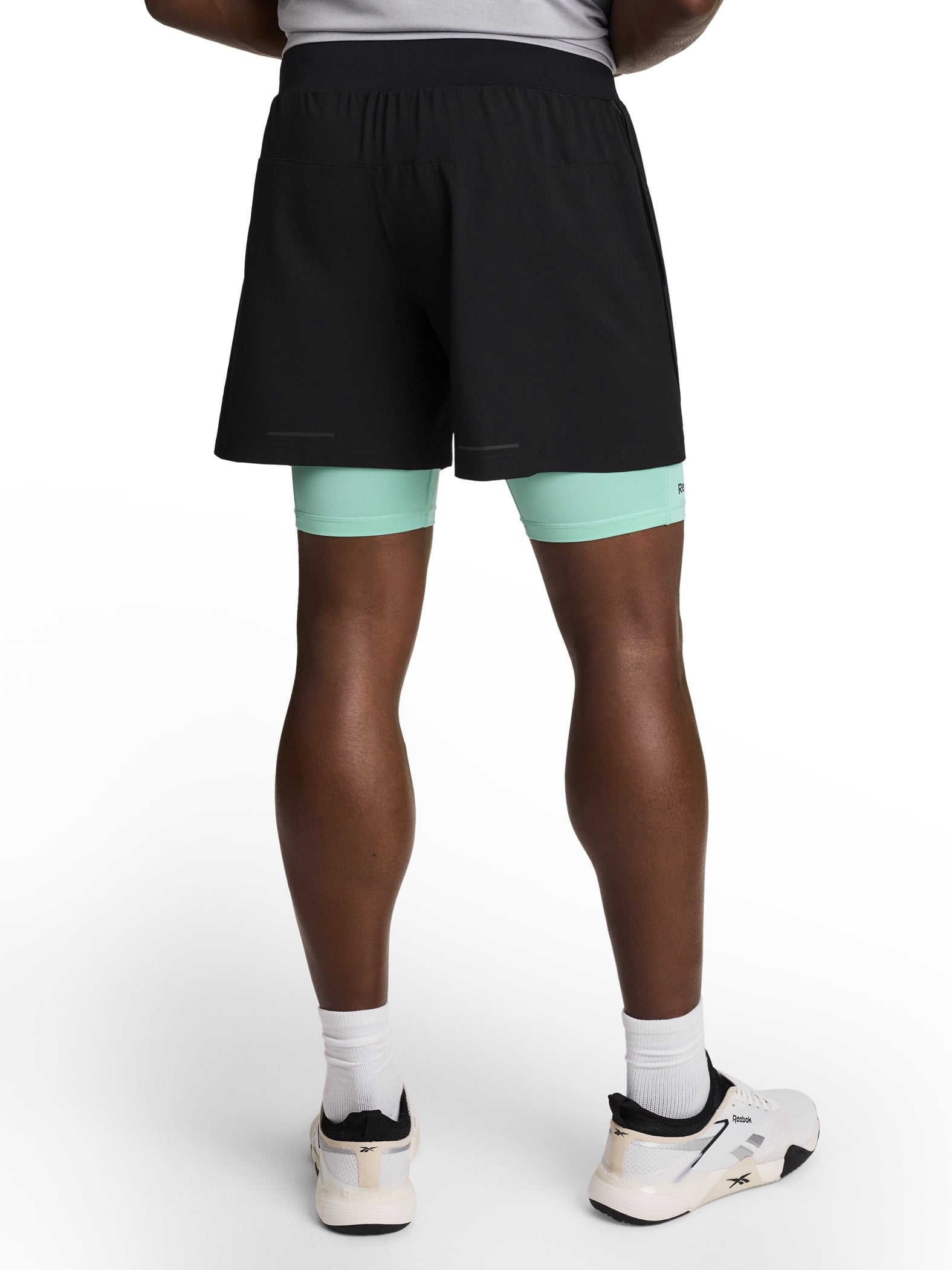 Reebok Men's and Big Men's Strength 2-IN-1 Woven Short 6" Inseam, Sizes S-3XL