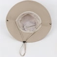 thumbnail image 4 of LQCrafK MAN Men Sun Hat Sun Protection Wide Brim Bucket Hat Waterproof Foldable Boonie Hat, 4 of 12