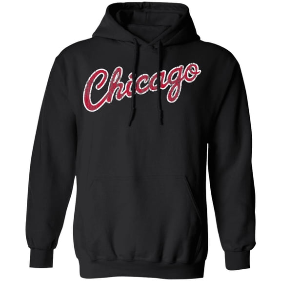 Chicago MJ Retro Distressed Script Hoodie