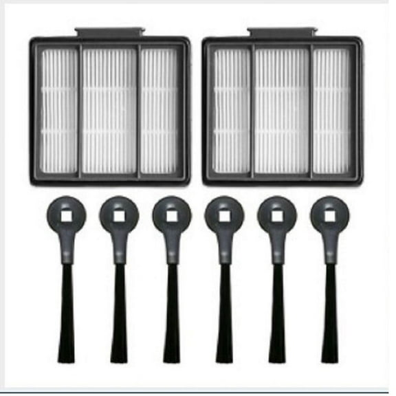 For Shark IQ Robot Vacuum R101 R101AE RV1001 RV1001AE UR1005AE Replacement Kit, 2*filter   6*side brush