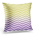 thumbnail image 1 of Funda de almohada ABPHQTO Ombre amarillo púrpura acuarela Chevron 50x50 cm, 1 of 1