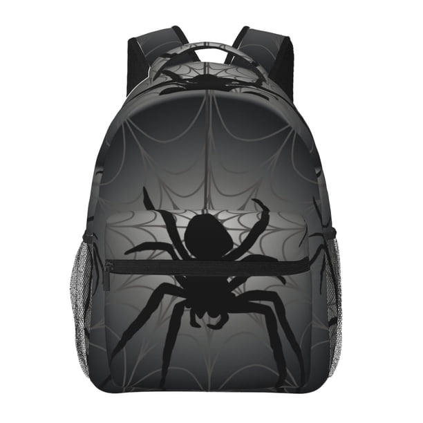 Fotbe Black Spiders Mochila Casual con Estampado para Escuela, Viajes y Actividades al Aire Libre - Duradera, Ligera y Cómoda