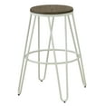 thumbnail image 2 of Furniture of America Tailor Industrial 26" Metal Bar Stools - Set of 2, White Metal Finish, 2 of 7