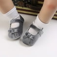 thumbnail image 3 of Yoyauz Baby Girl Mary Jane Shoes Anti Slip Rubber Sole Ballet Slippers Princess Dress Wedding Shoes Newborn Kids Shoes Toddler Shoes（0-12 Month）, 3 of 8