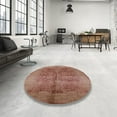 thumbnail image 4 of Ahgly Company Machine Washable Indoor Square Industrial Modern Chestnut Red Area Rugs, 8' Square, 4 of 7