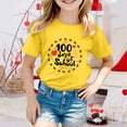 thumbnail image 2 of TZEWGL T-Shirts pour Enfants Imprimé Dessin Animé Col Rond Ample Manches Courtes Vêtements pour Filles Garçons Taille 3-4T, 2 of 4