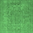 thumbnail image 1 of Ahgly Company Indoor Square Oriental Emerald Green Industrial Area Rugs, 8' Square, 1 of 4