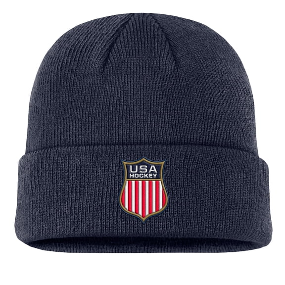 Men's Nike Navy US Hockey Terra Cuffed Knit Hat