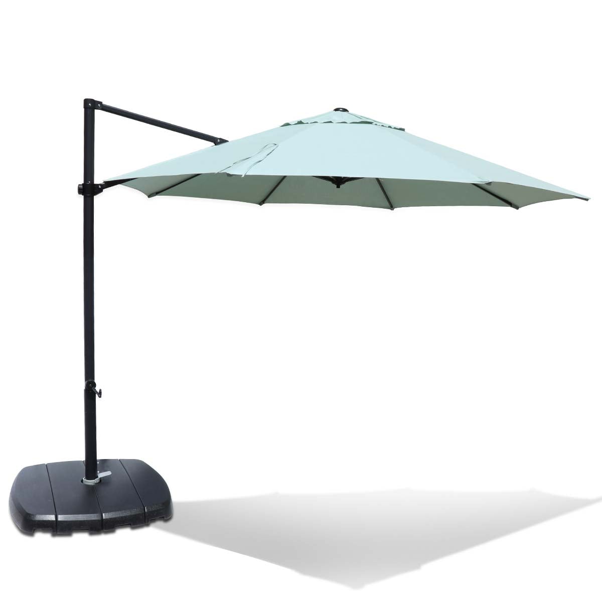 Threshold 75lb 11 Ft Cantilever Round Offset Patio Umbrella With Threshold 75lb 11 Ft Cantilever Round Offset Patio Umbrella With Base Azure Set Target 379