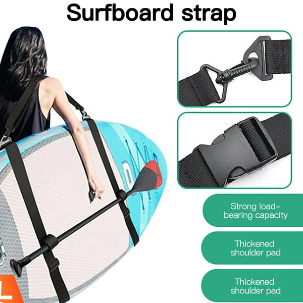 Kayak Paddle Board Surfboard Shoulder Strap Hands Free Carrying