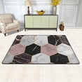 thumbnail image 2 of Dreamtimes Colorful Hexagonal Marble Area Rug, 36"x24" Luxurious Abstract Non-Slip Washable Indoor Door Mat, Absorbent Floor Mat for Bedroom Kitchen Entryway Bathroom, 2 of 7
