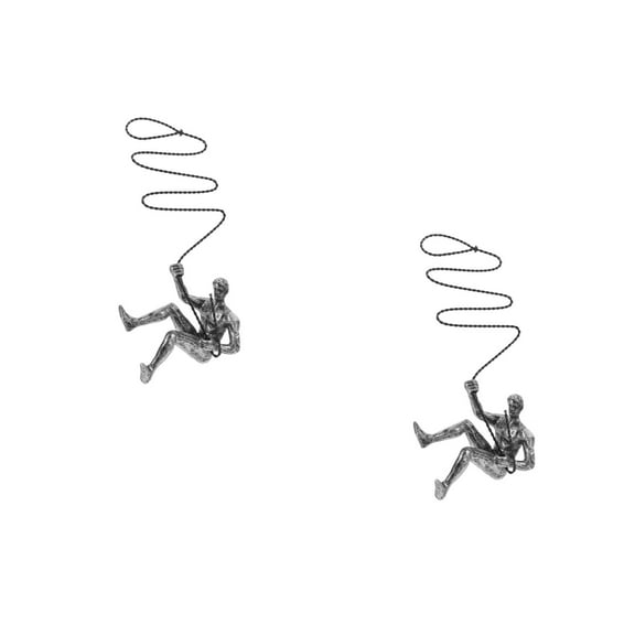 2pcs Bar Wall Decoration Man Statue Industrial Style Wall Ornament Living Room Wall Decor