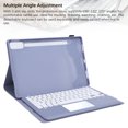thumbnail image 3 of Slim Lightweight Keyboard Cover for Tab P12 12.7Inch Tablet  Keyboard with Pen Holder, Foldable Stand, , AntiSlip Slots, 100 110 120 Angles, Multi Touch Gestures, 3 of 7