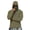 Dark Green, variant on Men's Long Sleeve Hooded Pullover with Abstract Paint Splatter Print Casual Fit Soft Fabric Lightweight Top