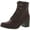 Bordeaux, variant on White Mountain Womens Dorian Faux Leather Block Heel Ankle Boots