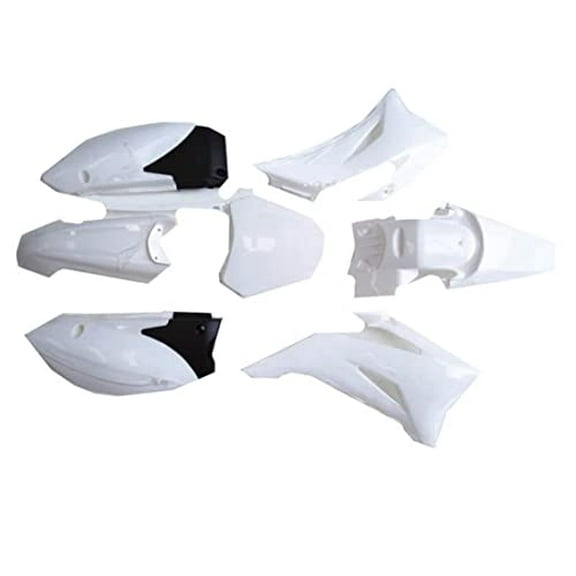 Plastic Fender Fairing Kit for TTR-R110E Pit Dirt Bike (White)