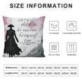 thumbnail image 5 of GOSMITH  Eiffel Tower Throw Pillow Cushion Cover, Woman in Paris in The Autumn Season Inspirational Words of Vogue Style Theme Art Print, Decorative Square Accent Pillow Case, Black Pink, 5 of 5