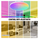 thumbnail image 2 of Rgb Lámpara De Techo Lámparas Led Interior De Techo Lámpara De Techo Inteligente Plafón Redondo Rgb/blanco/modo Cálido 160000 Colores Ajustables Brillo Regulable 24w Usar Cozylife Wifi Alexa Google, 2 of 4