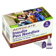 Advocate Pen Needle 31G 5mm 3/16" 100 count