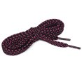 thumbnail image 2 of 3 Pares De Cordones Para Zapatillas Doble Capa Punto Hueca Plana Fucsia Negro 140 cm/55, 2 of 4