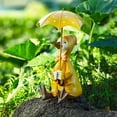 thumbnail image 4 of Dserhfy Holding Umbrella Duck Statue Outdoor Garden Yard Yellow Umbrella Duck Figurine Resin Animal Sculpture Home Office Decoration Ornament, 4 of 8
