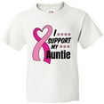 thumbnail image 3 of Inktastic Breast Cancer Awareness I Support My Auntie with Pink Ribbon Youth T-Shirt, 3 of 5