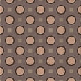 thumbnail image 1 of Ahgly Tapis d'Intérieur Lavable en Machine Carré Transitionnel Marron Café, 6 Pieds Carré, 1 of 7