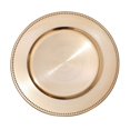 thumbnail image 3 of BalsaCircle 24 Gold 13" Crystal Beaded Acrylic Wooden Textured Round Charger Plates, 3 of 8