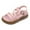Z072-Pink, variant on Caqnni Sandals Shoes for Girls, Jelly Sandals for Toddler,Jelly Flats Shoes, Little Girls Sandals for Birthday Party, Princess Dress Shoes Beach Dance Party Shoes (Pink,8)