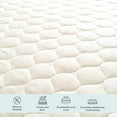 thumbnail image 4 of FABDREAMS Organic Quilted Mattress Protector King Size | Mattress Pad| Mattress Cover| Naturally Breathable | Noiseless| Fits up to 17" Deep Pockets| Temperature Regulating | Ivory, 4 of 4