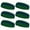 Green / Blue / Green, variant on Couver Sports Terry Cloth 2 Colors Stripes Head Sweatband - 6 Pieces Pack (Color in Random)