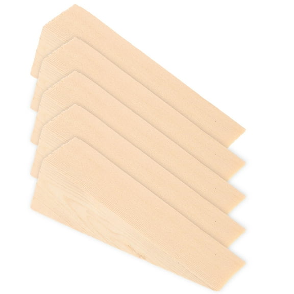 OFFIGAM Set of 5 Light Brown Wood Furniture Levelers Table Leg Stabilizers for Home Use with Easy Install Support Pads