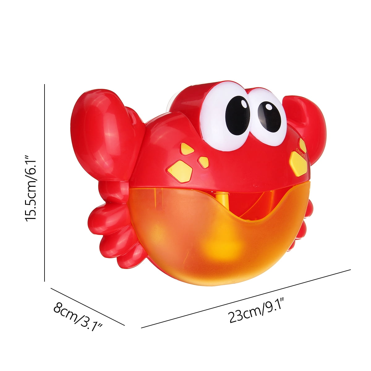 fun bubble crab bath musical toy