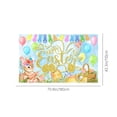 thumbnail image 3 of Aqestyerly Easter Fabric Backdrop 4X6Ft,Reusable Waterproof Spring Party Decorations for Photo Booths,Church Events,Home Decor - Vibrant Easter Bunny Egg Hunt Scene Background, 3 of 6