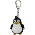 thumbnail image 1 of Cute Animal Penguin Led Light With Sound Key Chain Key Ring Torch Xmas Gift Black Creative And Exquisite Workmanship, 1 of 2
