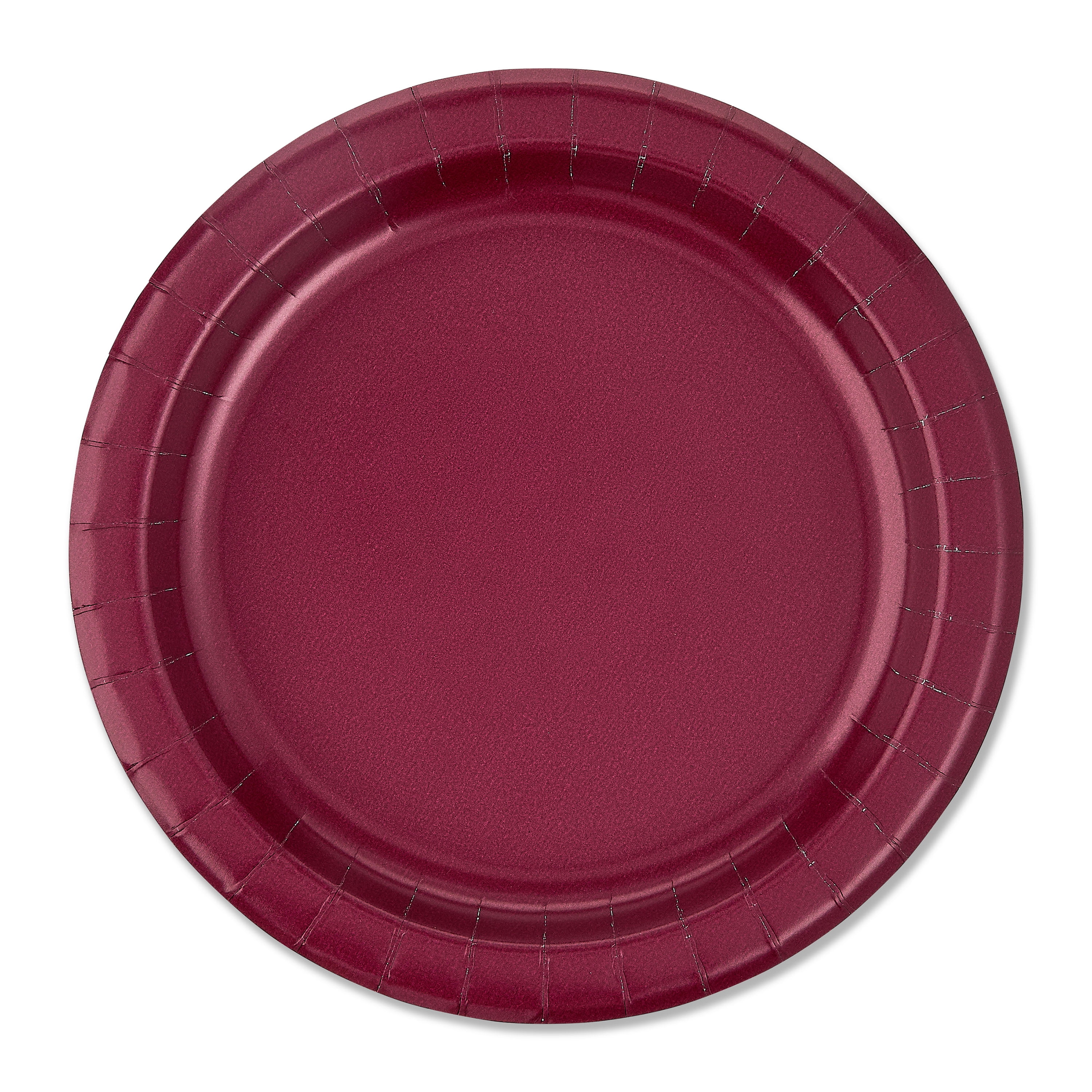 Creative Converting Creative Converting Celebrations Touch of Color  Burgundy Premium Banquet Paper Plates (24pc Set) Party Supplies and  Decorations, image size:3000x3000