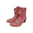 thumbnail image 3 of Ymiytan Women's Embroidery Slip On Cowboy Boots Ladies Western Low Calf Booites Shoes, 3 of 5