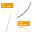 thumbnail image 3 of unbranded Accesorio De Plateado Con Pedrería Para Novias Y Ocasiones Formales, 3 of 7
