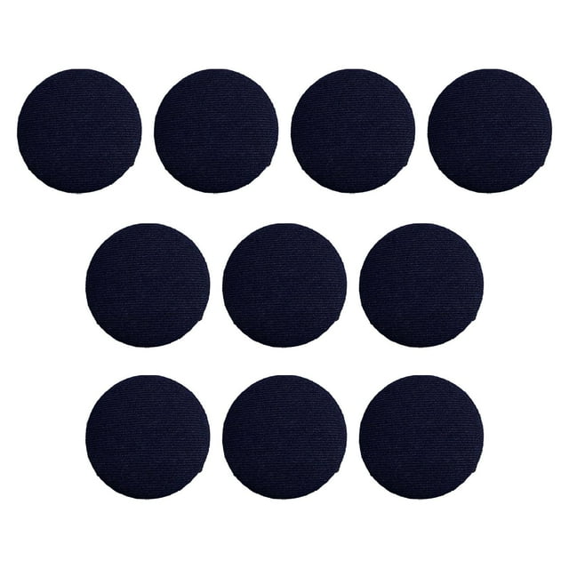 simhoa 10 Pcs Boutons en Tissu 23mm pour Chemises Robes Costumes Bleu Foncé
