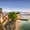 Coast Of San Juan, variant on Elephant Stock Cobblestone Street In Old San Juan Wall Art - Horizontal Canvas Wall Art - Living Room Wall Decor - Flags Canvas - Red And Pink Decor By George Oze - 12" x 8"