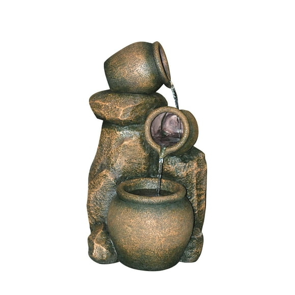 Water Fountain - Giare Water Urn Garden Decor Fountain - Outdoor Water Feature
